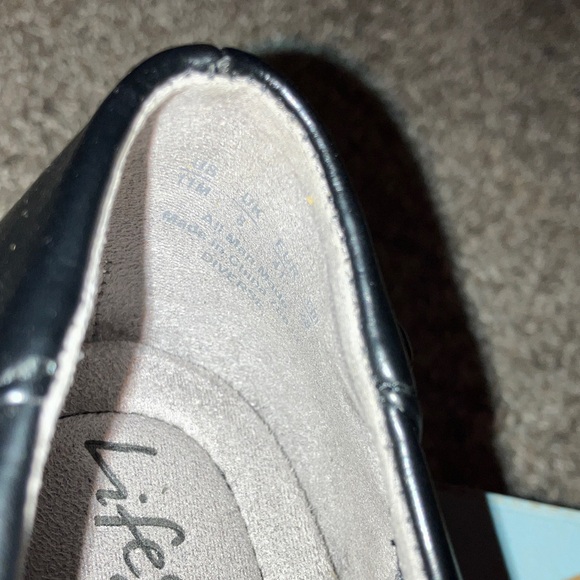 Life Stride Diverse ll Black Loafers With Gray Lining Women Size 11 New - Picture 5 of 6